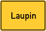 Place name sign Laupin