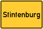 Place name sign Stintenburg