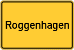 Place name sign Roggenhagen