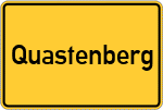 Place name sign Quastenberg