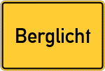 Place name sign Berglicht