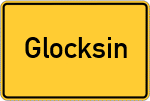 Place name sign Glocksin