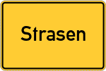 Place name sign Strasen
