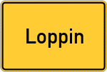 Place name sign Loppin