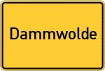 Place name sign Dammwolde