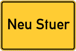 Place name sign Neu Stuer