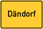 Place name sign Dändorf