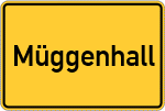 Place name sign Müggenhall