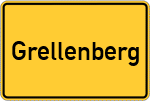 Place name sign Grellenberg