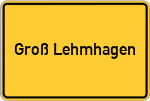 Place name sign Groß Lehmhagen