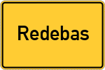 Place name sign Redebas