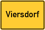 Place name sign Viersdorf