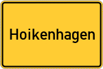 Place name sign Hoikenhagen