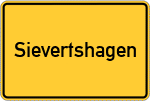 Place name sign Sievertshagen