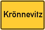 Place name sign Krönnevitz