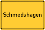 Place name sign Schmedshagen