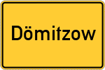 Place name sign Dömitzow