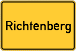 Place name sign Richtenberg