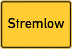 Place name sign Stremlow