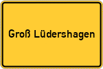Place name sign Groß Lüdershagen