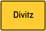 Place name sign Divitz