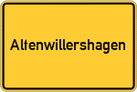 Place name sign Altenwillershagen