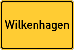 Place name sign Wilkenhagen