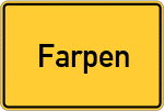 Place name sign Farpen