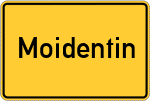 Place name sign Moidentin