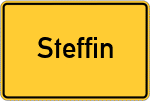 Place name sign Steffin