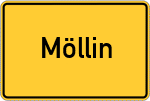 Place name sign Möllin