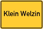 Place name sign Klein Welzin