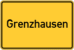 Place name sign Grenzhausen