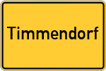 Place name sign Timmendorf