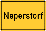 Place name sign Neperstorf