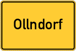 Place name sign Ollndorf