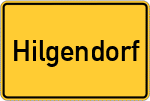 Place name sign Hilgendorf