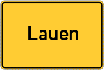 Place name sign Lauen