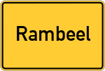 Place name sign Rambeel