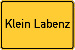 Place name sign Klein Labenz
