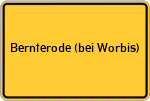 Place name sign Bernterode (bei Worbis)