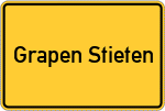 Place name sign Grapen Stieten