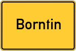 Place name sign Borntin