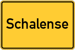 Place name sign Schalense
