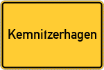 Place name sign Kemnitzerhagen