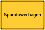 Place name sign Spandowerhagen