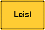 Place name sign Leist