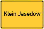 Place name sign Klein Jasedow