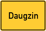 Place name sign Daugzin