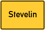 Place name sign Stevelin